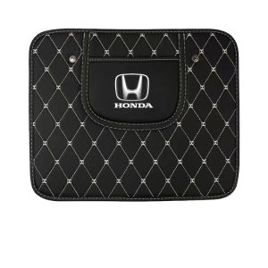 chenjie high quality Car Seat Back Protector Cover Organizer Pocket Leather Car Seat Back Anti Kick Mat Pad For Honda Civic City CR-V Jazz Accord Odyssey Brio Mobilio Fit HR-V