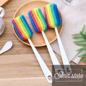 Cây Cọ Rửa Ly Cốc Bình Sữa màu cầu vồng Tạo Bọt Nhỏ Gọn Tiện Dụng Dễ Dàng Mang Đi LD1-CoCV