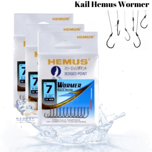 Kail Pancing Hemus Wormer 1 - 12 /  Mata Kail Ikan Mas Mujair Wader Ukuran Kail Kecil