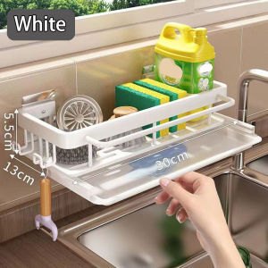 Kitchen Sink Drain Storage Rack Wall Mount Sponge Holder with Drainer  Shampoo Soap Storage Shelf Toilet Balcony Bathroom Dishwashers Wire Rags Sponge Sink Drain