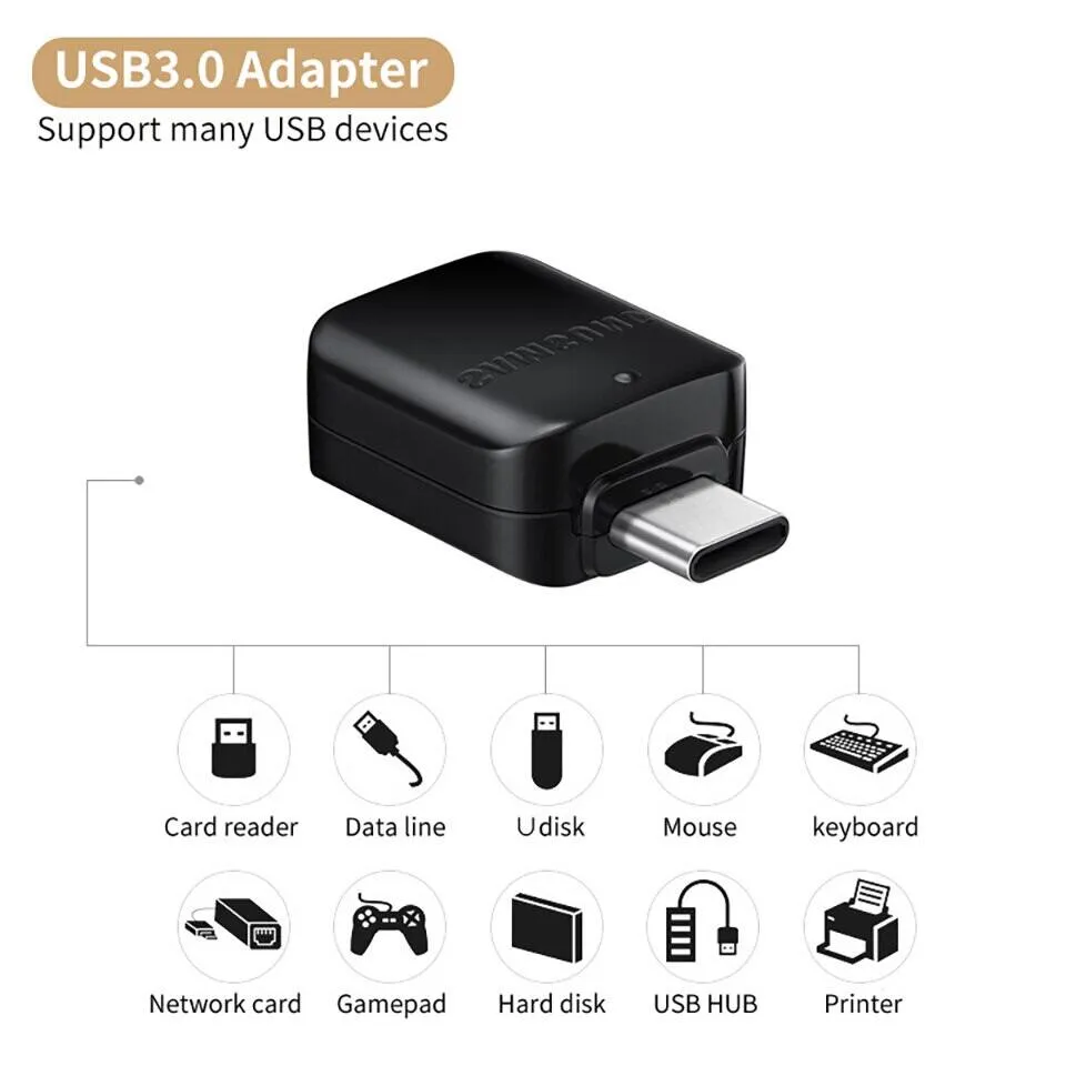 Original Samsung USB Type-C OTG Adapter For Samsung Galaxy Note 20