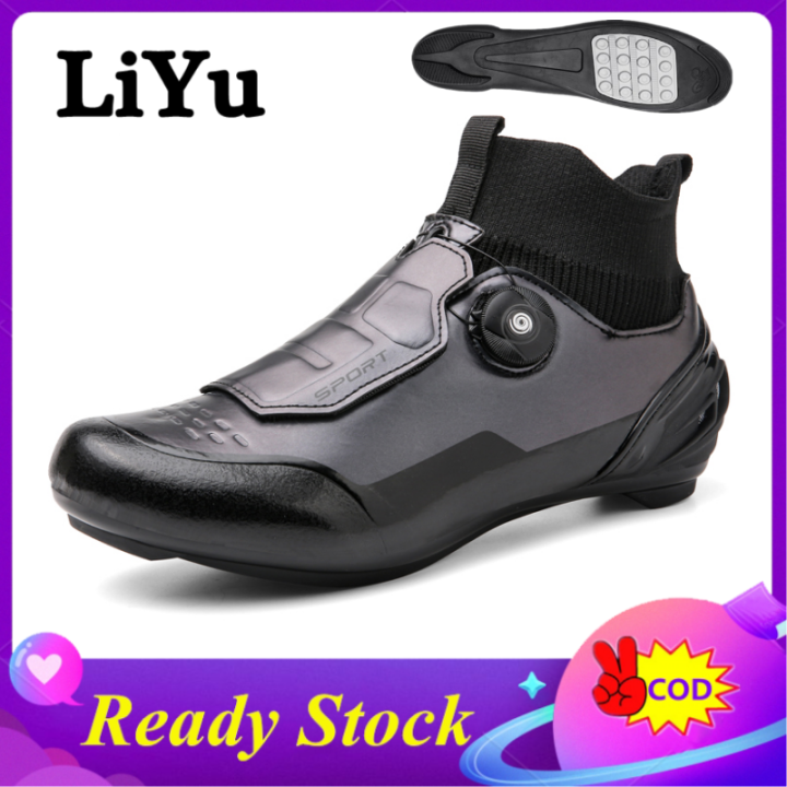 LiYu Giày Đạp Xe Cổ Cao 2022 Giày Đạp Xe Giày Đạp Xe Không Khóa/Tự