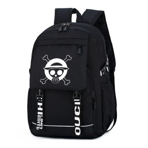 Anime One Backpack for School Waterproof Packbag Napsack Nylon Large Capacity Knapsack Ruck
