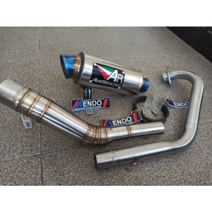Knalpot Racing AR Vixion R15 Xabre Byson Cb150r Cbr150 Verza Megapro Sonic Cs1 Gsx150 satria Fu Supra Gtr Mx King Jupiter Mx Scorpio Tiger Mt15 Dll