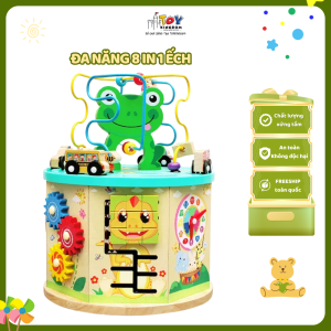 Đồ Chơi Giáo Dục Đa Năng 8in1 Ếch Toykingdom - Phát Triển Trí Tuệ Cho Bé - Đồ Chơi Cho Bé