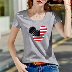 Tshirt wanita cantik M Day T-shirt Distro Wanita Baju Atasan Kaos Cewek Tren masa kini