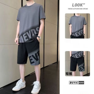 Baju Setelan Pria Remaja Dewasa Kaos Celana Pendek Cowok MEVDS