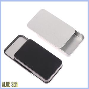 bluesea 80x50x15mm Mini Iron Box Slide Cover Storage Box Portable Tin Boxes Container