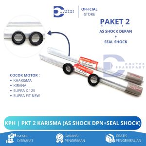 KPH/KTM (PROMO HEMAT) PAKET 2 AS SHOCK DEPAN + SEAL SHOCK KHARISMA / SUPRA X 125 / SOK / SKOK / SIL