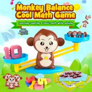 Mainan Anak Building Block Balance SS 1562 Timbangan Anak Berhitung Terbaru Murah | Mainan Edukasi Anak Timbangan Matematika Motif Monkey Bahan dari Plastik Berkualitas | Mainan Anak Timbangan Edukasi Building Balance Scale