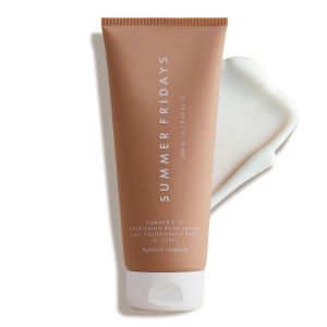 Summer Fridays Summer Silk ing Body Lotion - Sữa dưỡng thể dưỡng ẩm với Hyaluronic Acid bơ hạt mỡ dầu hạt nho và bơ ca cao - Kem dưỡng ẩm không nhờn rít dành cho da khô (6.7 Fl Oz)