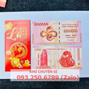 [GIÁ RẺ]  Combo 5 tờ Tiền Macao 100 con Rắn lưu niệm tài lộc lì xì Tết có bảo an cực chuẩn