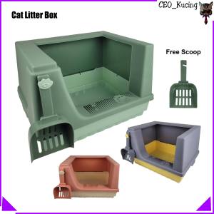 Luxury Semi Opened Cat Litter Box / Cat Toilet with LARGE SPACE / Tandas Kucing Besar