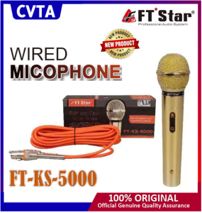 【CVTA】Heavy Duty Quality FTstar FT- KS-5000 Wired Microphone ( Original WIRED MICROPHONE}