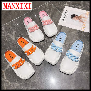 Giày Lười Thời Trang MANXIXI Dép Sục Đế Bằng Phong Cách INS Đẹp Dành Cho Nữ (Cỡ 35-40)