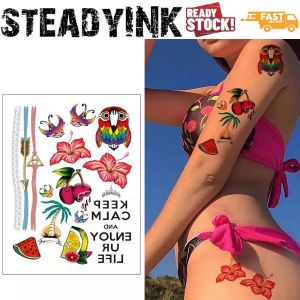 [𝚂𝚝𝚎𝚊𝚍𝚢𝙸𝙽𝙺] Lasting Tattoo Sticker Waterproof | Minimalist Designs | Make up Carnival Event Music Festival Party |