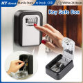 Key Lock Box 4 Digit Combination Key Storage Lock Box, Wall Mounted Key Safe Box, 5 Keys Capacity Weatherproof for Indoor Outdoor 3.66 inch （Ready Stock）. 