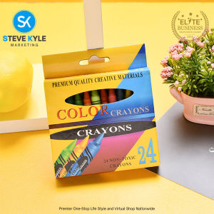 24 Colors Regular Crayon Size Stationery School Supplies for Kids