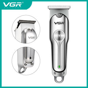VGR-cortadora de pelo profesional para hombre herramienta de corte de pelo de peluquero recargable Máquina para cortar cabello de barba cuchilla en T