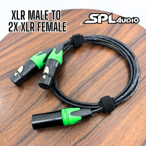 Kabel Audio XLR 1x Male to 2x XLR Female Kabel SPLAudio 50CM-2 Meter