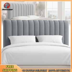 Winnereco Bed Headboard Slipcover Bed Head Cover Thicken Velvet Headboard Cover for Bedroom Decor