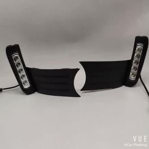 20232PCs for Honda Fit jazz sport RS 2011 2012 2013 waterproof car DRL driving LED daytime running light fog lamp cover