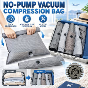 Thickened Vacuum Storage Bags No Pump Needed Compression Bags Space Saver Bags Clothes Quilt Blanket Bedding Organizer Travel Home Storage