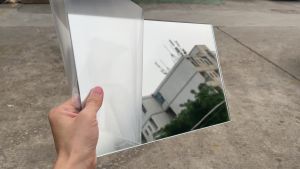 Rectangle Silver Acrylic Mirror Sheet Harmless For Wedding Coaster Display Photo Props Home Hotel Wall DIY Decor 5mm Thickness