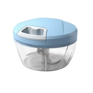 900ML Multi-Function Hand Chopper Manual Rope Food Processor with Pounding Garlic Cutting Pepper Puree Cooking Machine