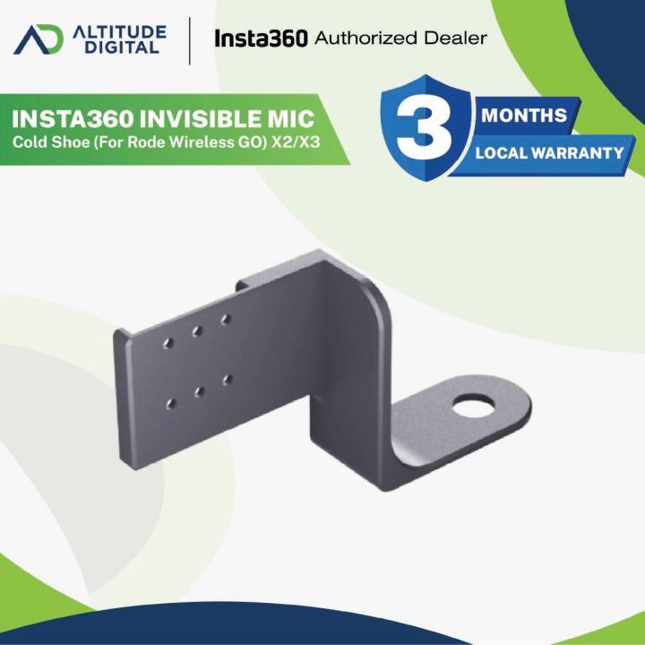 Insta360 One X2/X3/X4 Invisible Mic Cold Shoe (for Rode Wireless Go)  Lazada PH