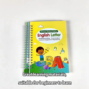 Kids Magic Groove Copybook Set 4 Books | 儿童学习字帖套装 | Perfect Gift for Children | With 1 Writing Pen + Pen Holder + 5 Refills | Reusable Early Learning Calligraphy