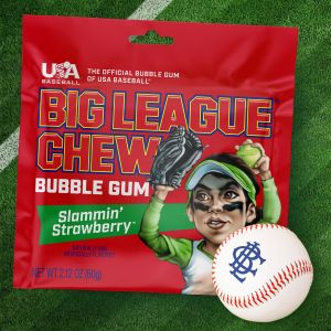 Big League Chew Bubble Gum หมากฝรั่งฝอยแบบเคี้ยว กลิ่นผลไม้ ขนมคลาสสิกจากอเมริกา ห่อ 60 g.
