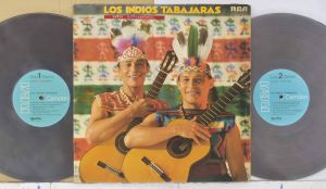 2 แผ่นเสียง 12นิ้ว z06 LOS INDIOS TABAJARAS บรรเลง แผ่นVG+ ริ้วรอยบาง เสียงรบกวนเล็กน้อยถึงกลางไม่มีรอยลึก แผ่นล้างสะอาดแล้ว ปกVG+มีตำหนิขอบนิดหน่อย ขอบไม่ขาด สันไม่ทะลุ