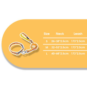 Hamshmoc Dog Collar Leash Set Reflective Thread Anti-Escape 360° Swivel Buckle Adjustable For All Breeds