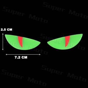 3D Luminous Vinyl Motorcycle Reflective Sticker Devils Eyes Electric Scooter Windshield Decal Accessories for BMW Honda Yamaha Suzuki Vespa Vmoto RT2