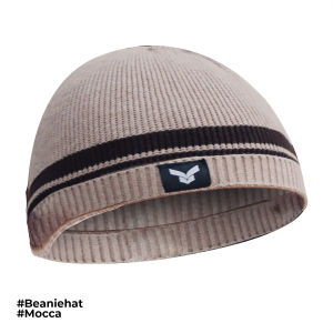 Tayma Peci Rajut Beani Hat Kupluk Premium Cotton Knitted Full Katun Nyaman Melar Fleksibel Mocca