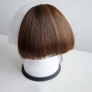 NBANLIKE Increase Hair Fluffy Hair Accessories Neat Hair Bang Hair Extension Thicken Overhead Bang Fringe Wig Clip Fake Bangs Synthetic Wig Pads Short Straight Bangs