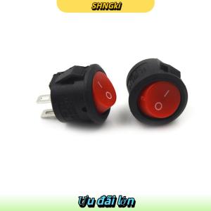SHNGki 10pcs 16mm Đường kính vòng thuyền Rocker Thiết bị chuyển mạch mini 2 Pin ON-OFF Rocker Thiết bị chuyển mạch 3A 250V