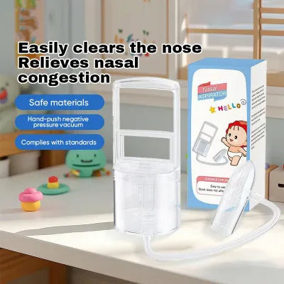 O-New Baby Nasal Aspirator Suction Device Hand Pull Vacuum Nasopharyngeal Decongestant Infant Nasal Mucus Remover