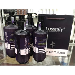 Cặp gội xả Lusstaly Collagen 800ml Dầu gội xả Lusstaly siêu phục hồimềm mượtngăn ngừa rụng tóc