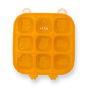 Khay Trữ Đông Đồ Ăn Dặm Khuôn Silicon Làm Bánh Thạch Rau Câu Cho Bé Có Nắp ANBE Hình Gấu Panda