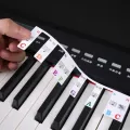 Portable Kids Gift Learning 61 Keys 88 Keys Piano Key Labels Piano Fingering Accessories Piano Rake Notes Marker Keyboard Stickers. 
