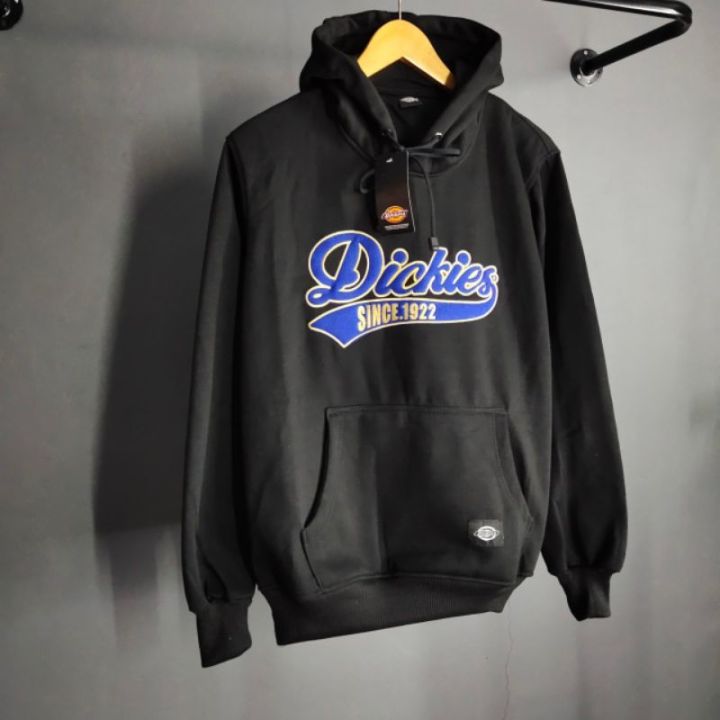 Sweater Hoodie Dickies Hitam Full Teks Boardir Pria Wanita Bahan