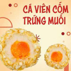 CÁ VIÊN CỐM TRỨNG MUỐI 24v - 500g