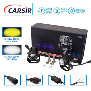 Carsir Mini Driving Light V6 High and Low Beam White and Yellow Single Dual Lights Korean Led Chip With RANDOM SWITCH