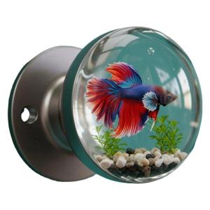 คริสตัลดอกไม้สีสดที่จับประตูศิลปะย้อนยุคปุ่มกลมตกแต่งห้องนอนที่เป็นเอกลักษณ์พร้อมการปรับปรุงบ้านตามธรรมชาติ