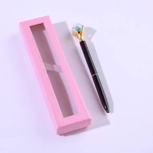 20pcs Empty Pen Gift Black Cardboard Case with Clear Window for Jewelry Pencil Ballpoint Fountain Pen Display2026