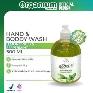 Hand & Body Wash PHYTO ORGANIC Sabun Cair Anti Bakteri  100% Organik Lemongrass - 500ML
