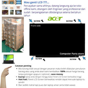 LAYAR MONITOR LCD LAPTOP ACER ASPIRE E15 E5-575 E5-575G E5-576 E5-576G NOTEBOOK PANEL SCREEN