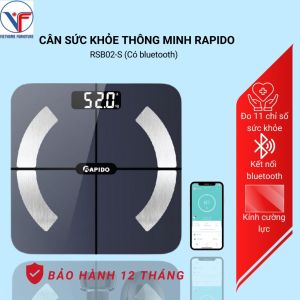 Cân sức khỏe thông minh Rapido RSB02-S (Có bluetooth)